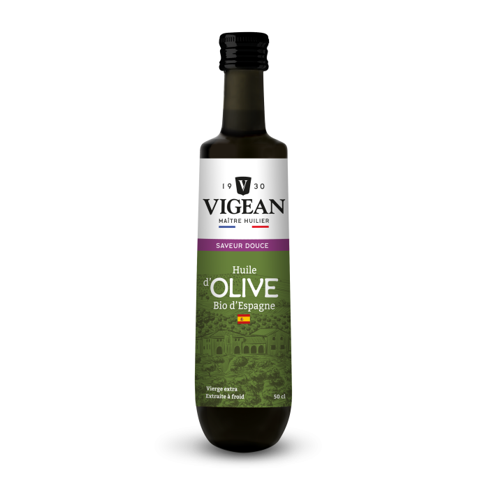 Bouteille Huile d'olive bio vierge extra douce Espagne 50cl