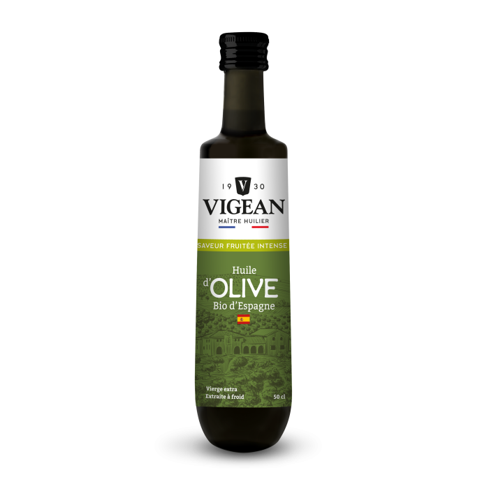 Huile d'olive bio vierge extra fruitée Espagne