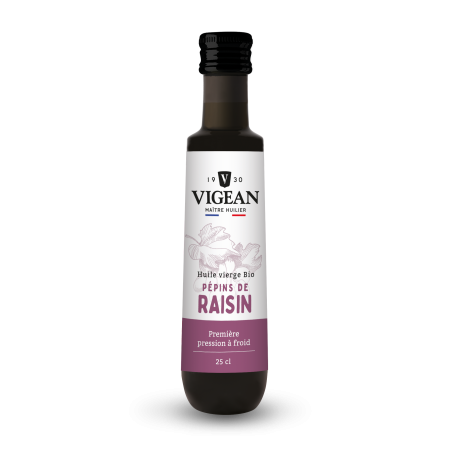 Huile de pépin de raisin vierge bio 25cl