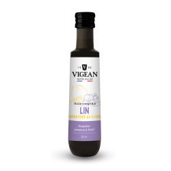 Huile de lin vierge bio au citron
