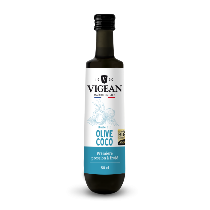 Bouteille d'Huile d'olive - coco 50cl