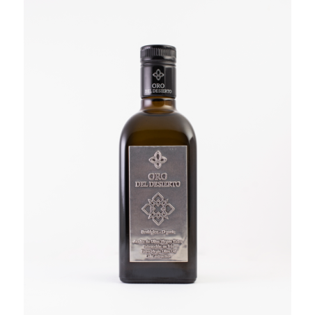 Bouteille Huile d'olive bio Oro del Desierto variétés Picual, Hojiblanca & Arbequina 50cl