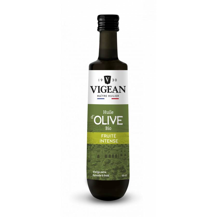 Bouteille Huile d'olive bio vierge extra fruitée Espagne 50cl