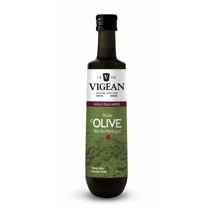 Bouteille Huile d'olive bio vierge extra saveur équilibrée Portugal 50cl