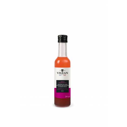 Sauce vinaigrette fruitée aux noix vinaigre balsamique et sauce soja 24cl