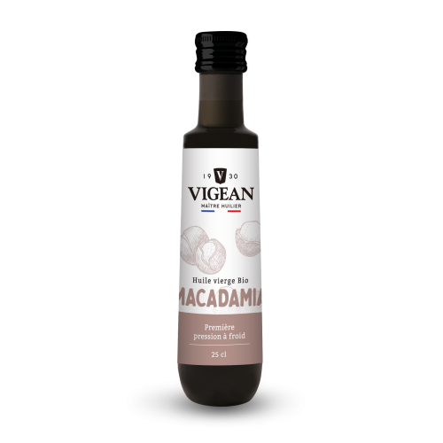 Huile de macadamia vierge bio 25cl
