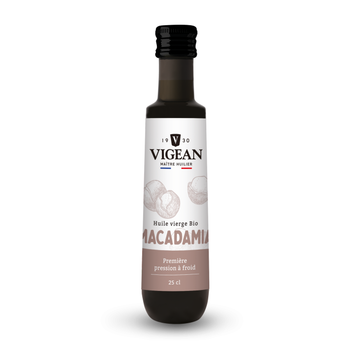 Huile de macadamia vierge bio 25cl