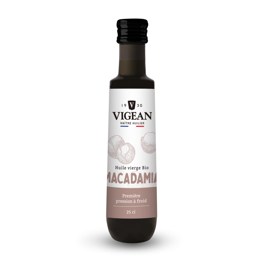 Huile de macadamia vierge bio 25cl