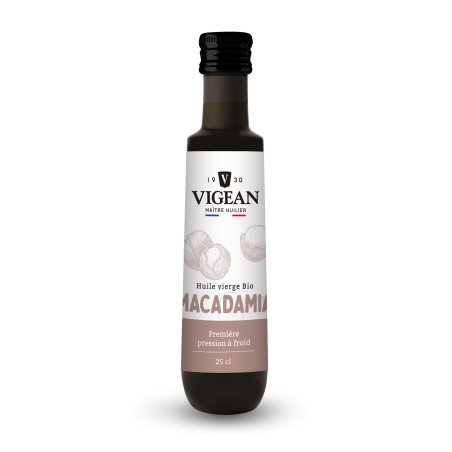 Huile de macadamia vierge bio 25cl