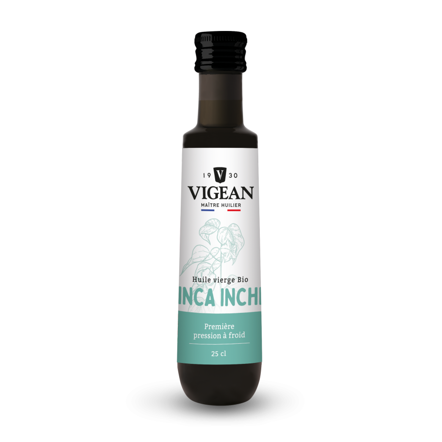 Bouteille Huile d'inca inchi vierge bio 25cl