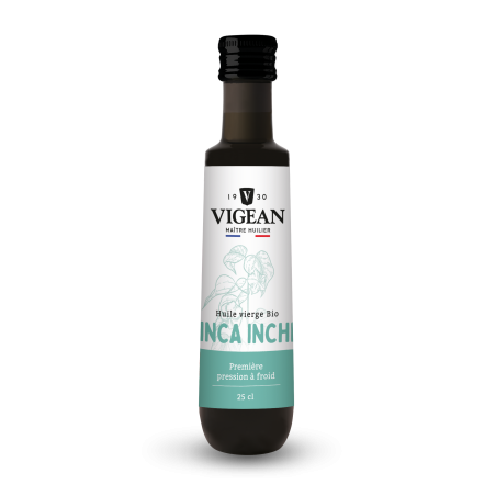 Bouteille Huile d'inca inchi vierge bio 25cl