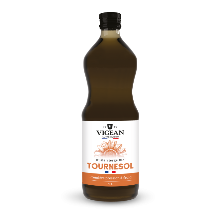 Bouteille Huile de tournesol bio origine France 1L