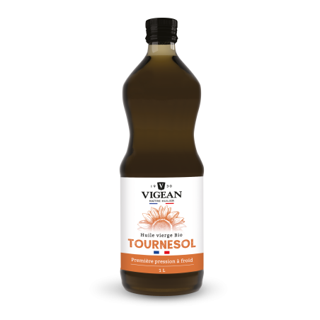 Bouteille Huile de tournesol bio origine France 1L