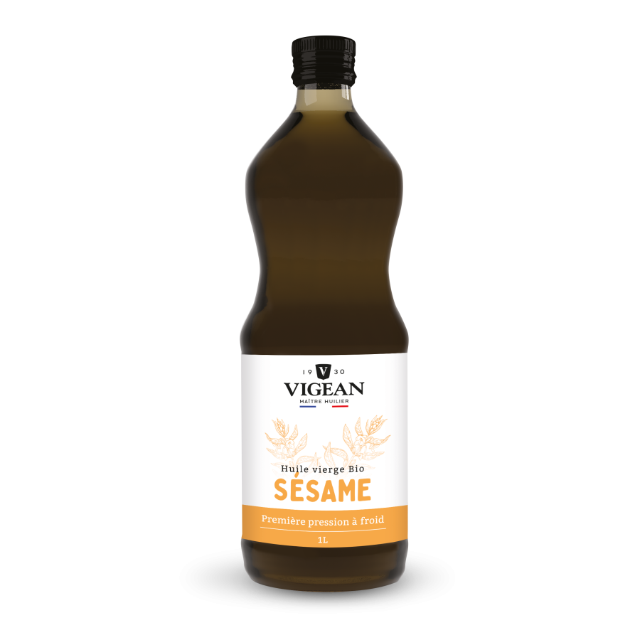 Huile de sésame vierge bio 1L