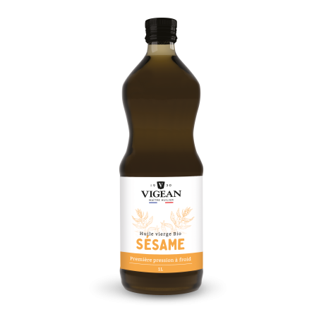Huile de sésame vierge bio 1L