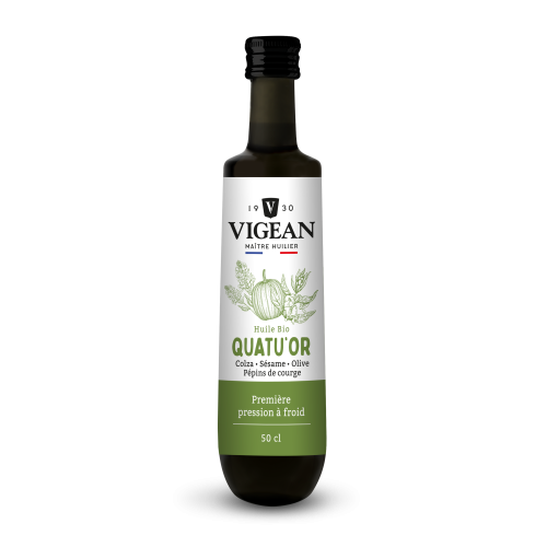 Bouteille Huile Quatu'or 50cl