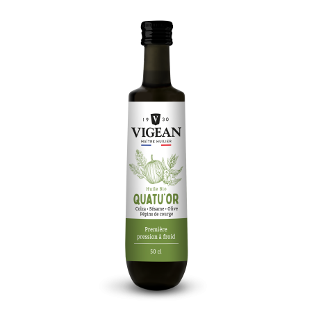 Bouteille Huile Quatu'or 50cl