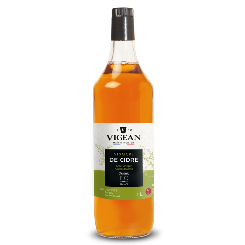 Bouteille Vinaigre de cidre bio origine France 1L