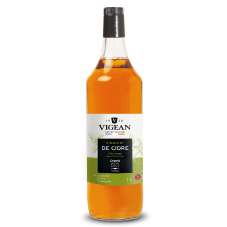 Bouteille Vinaigre de cidre bio origine France 1L