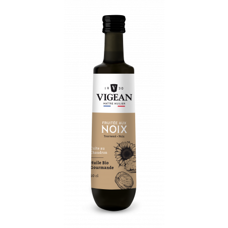 Bouteille d'Huile fruitée aux noix bio gourmande 50cl