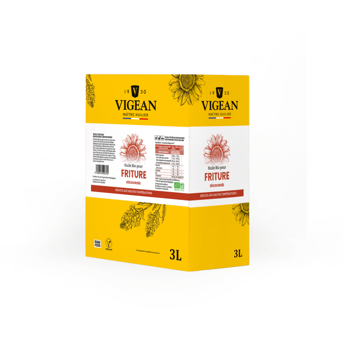 Bib de 3 litre d'Huile friture bio