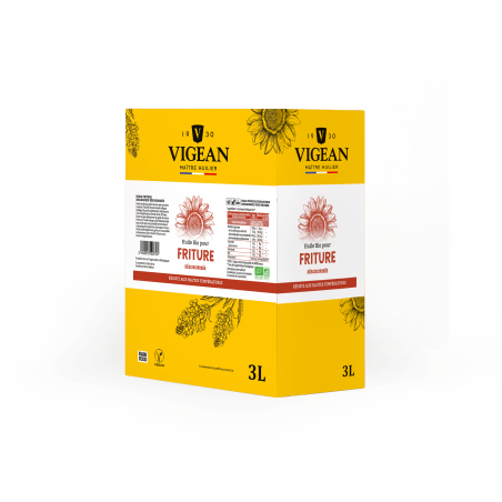 Bib de 3 litre d'Huile friture bio