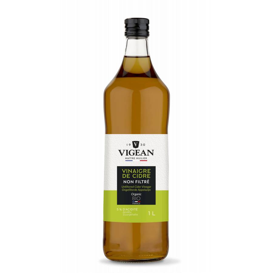 Vinaigre de cidre non Filtré bio origine France 1L