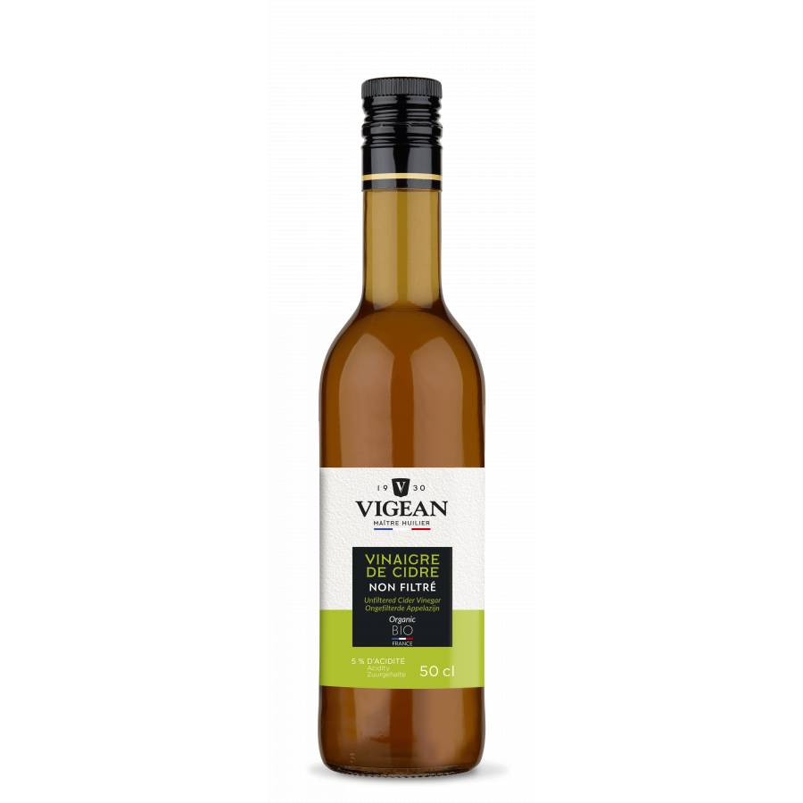 Vinaigre de cidre bio non-filtré 50cl