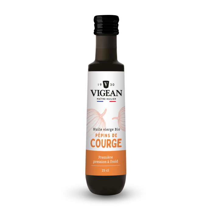 Bouteille Huile de pépin de courge vierge bio 25cl