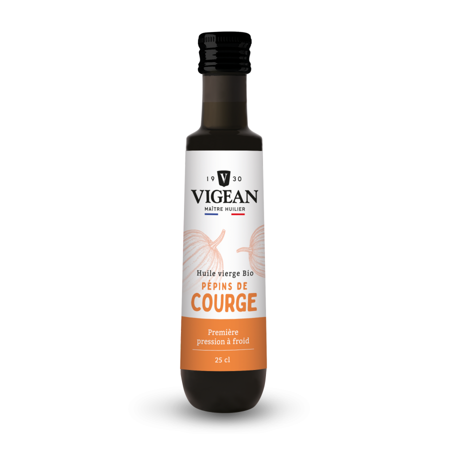 Bouteille Huile de pépin de courge vierge bio 25cl