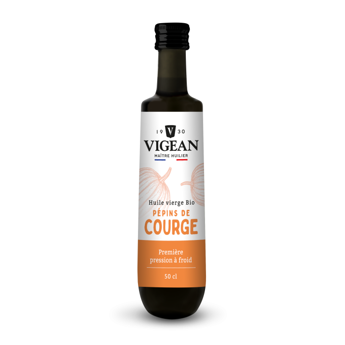 Bouteille Huile de pépin de courge vierge bio 50cl