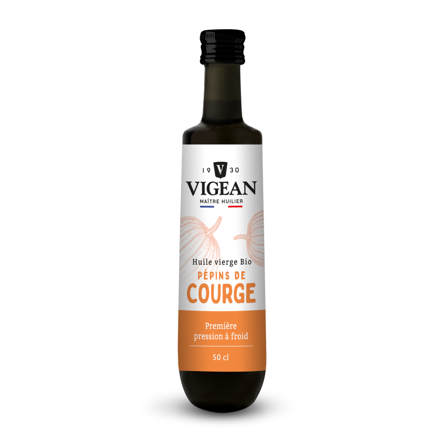 Bouteille Huile de pépin de courge vierge bio 50cl