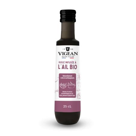 Huile infusée à l'ail bio 25cl