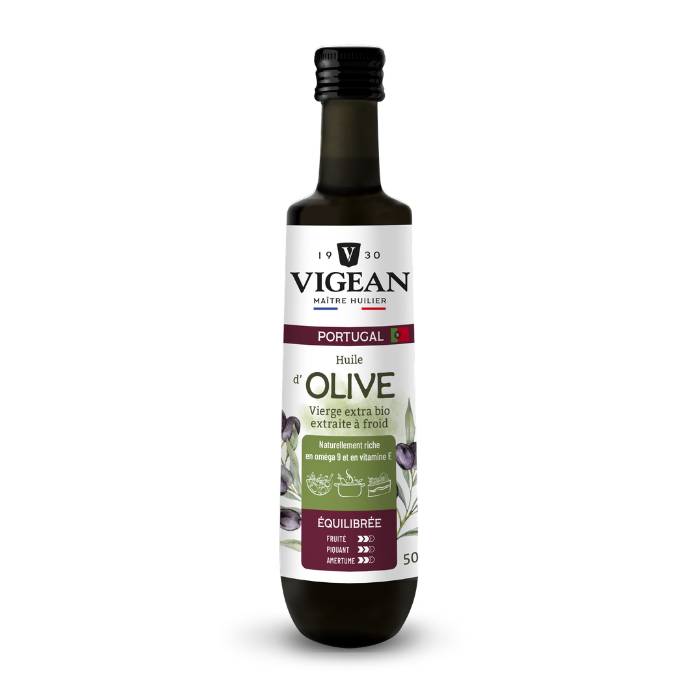 Huile d'olive bio vierge extra saveur équilibrée Portugal 50cl