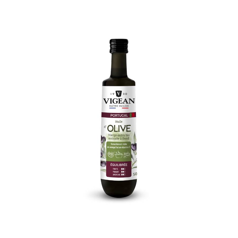 Huile d'olive bio vierge extra saveur équilibrée Portugal 50cl