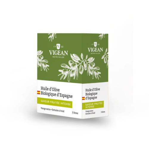 Bouteille Huile d'olive bio vierge extra fruitée Espagne 3L