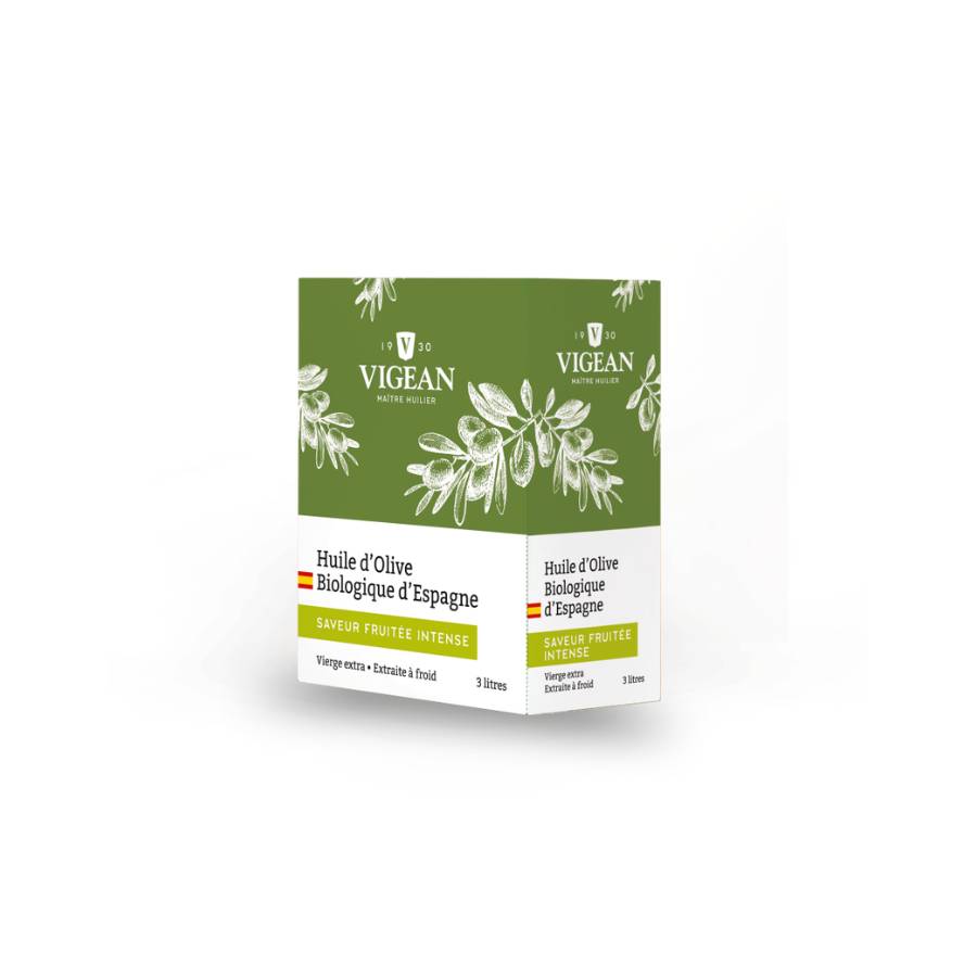 Bouteille Huile d'olive bio vierge extra fruitée Espagne 3L