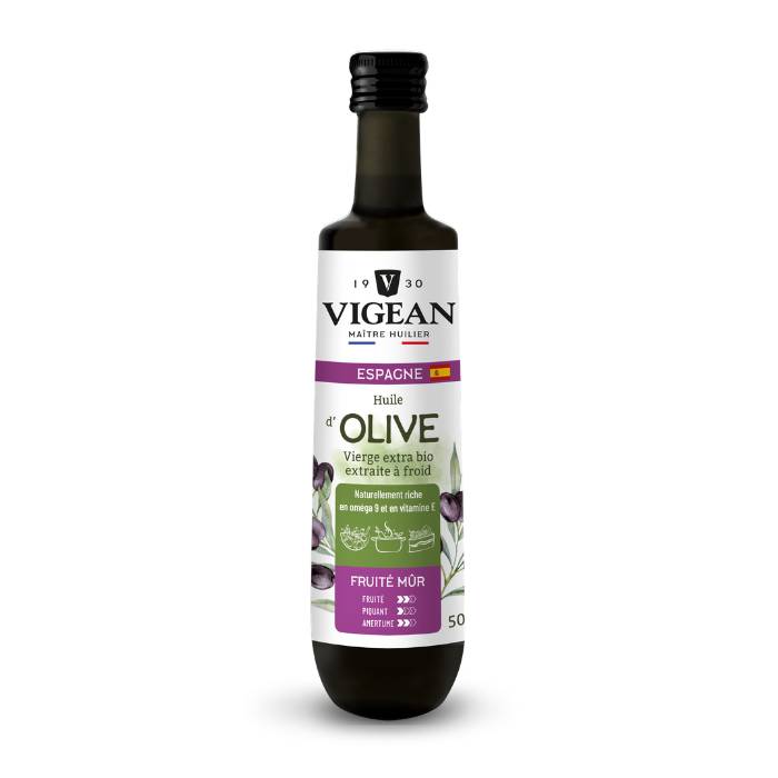 Bouteille Huile d'olive bio vierge extra douce Espagne 50cl