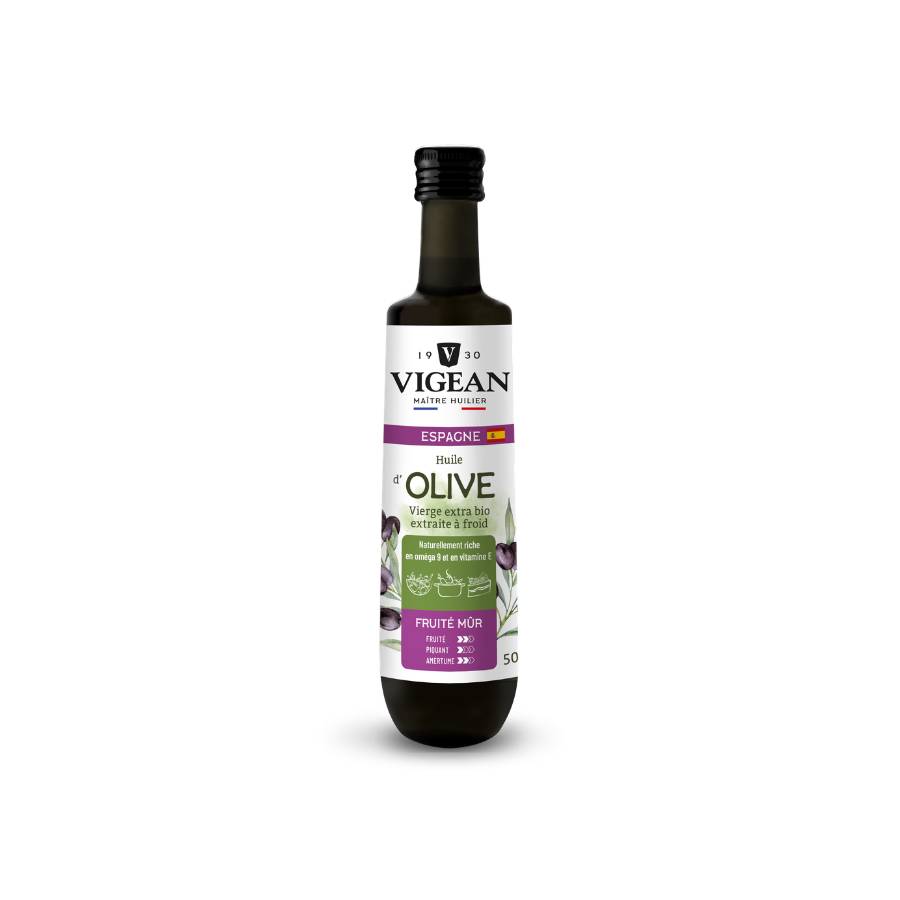 Bouteille Huile d'olive bio vierge extra douce Espagne 50cl