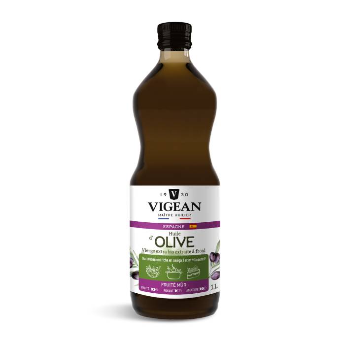 Bouteille Huile d'olive bio vierge extra douce Espagne 1l