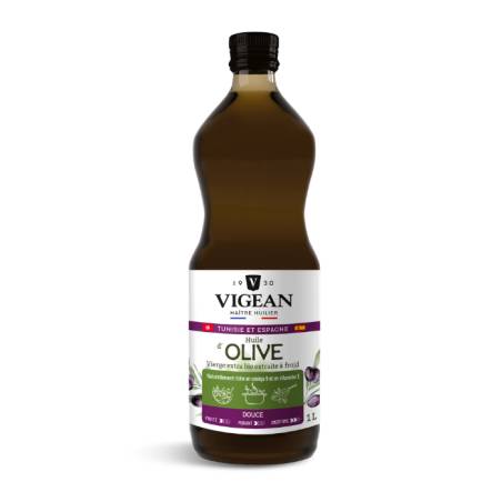 Bouteille Huile d'olive bio vierge extra Tunisie/Espagne 1L